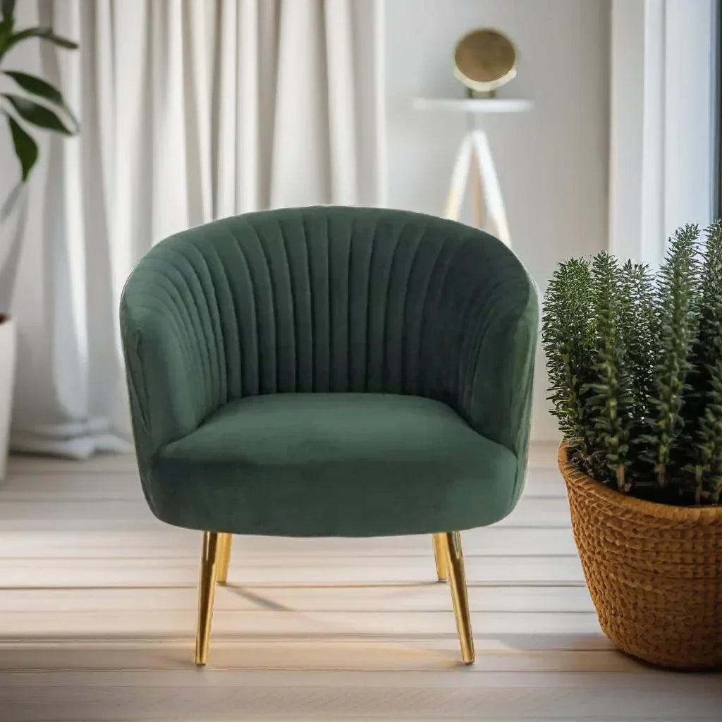 Emerald Luxe Velvet Accent Chair