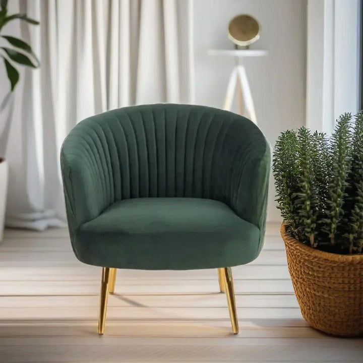 Emerald Luxe Velvet Accent Chair