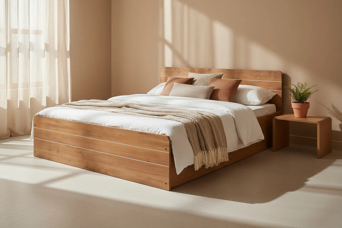 Nordic Haven Solid Wood Platform Bed