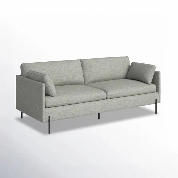 Luna Modern 3-Seater Fabric Sofa