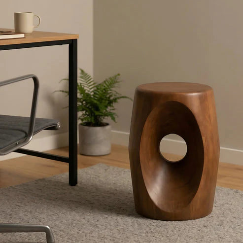 Halo Solid Wood Side Table