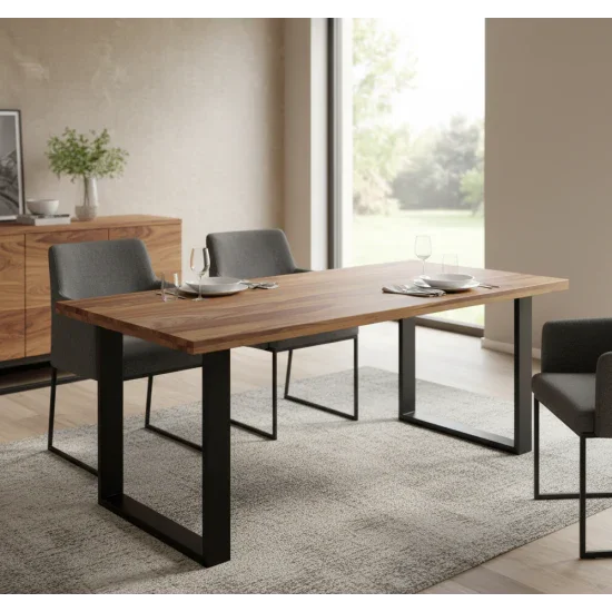 Industrial Wooden Dining Table
