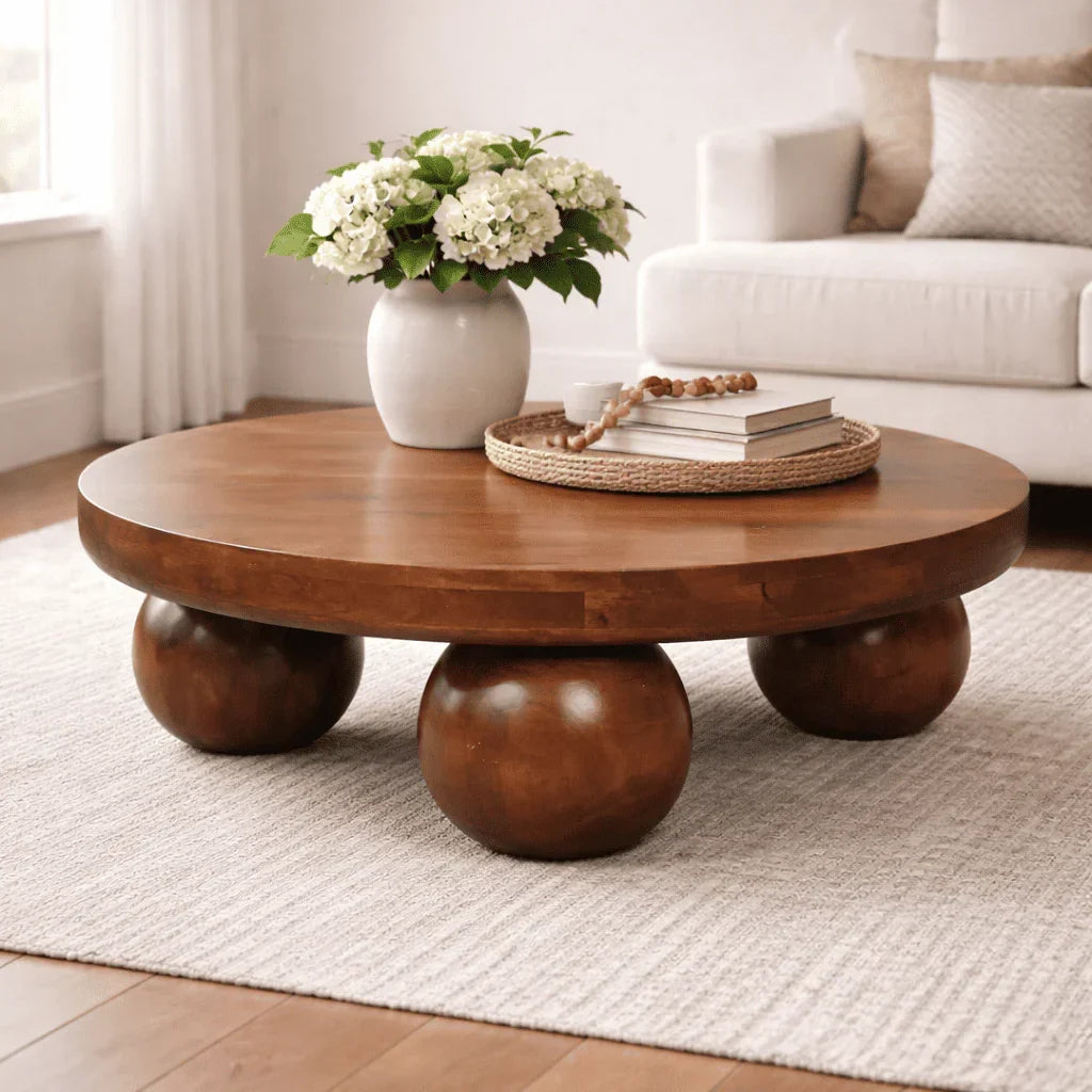 Monarch Round Solid Wood Coffee Table
