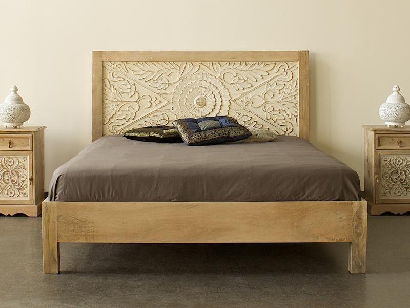 Heritage Carved Solid Wood Bed