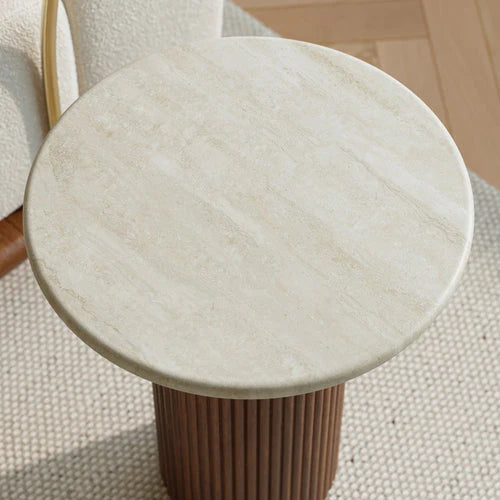 Aurora Marble Top Side Table