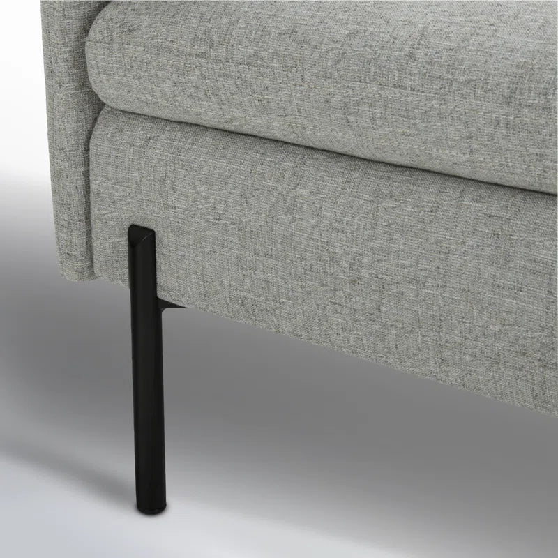 Luna Modern 3-Seater Fabric Sofa