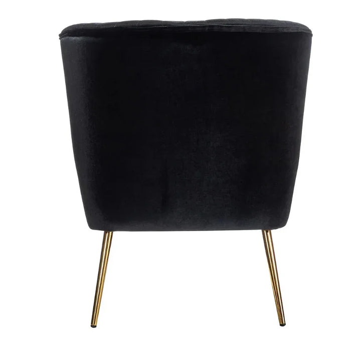 Velvet Crest Accent Lounge Chair