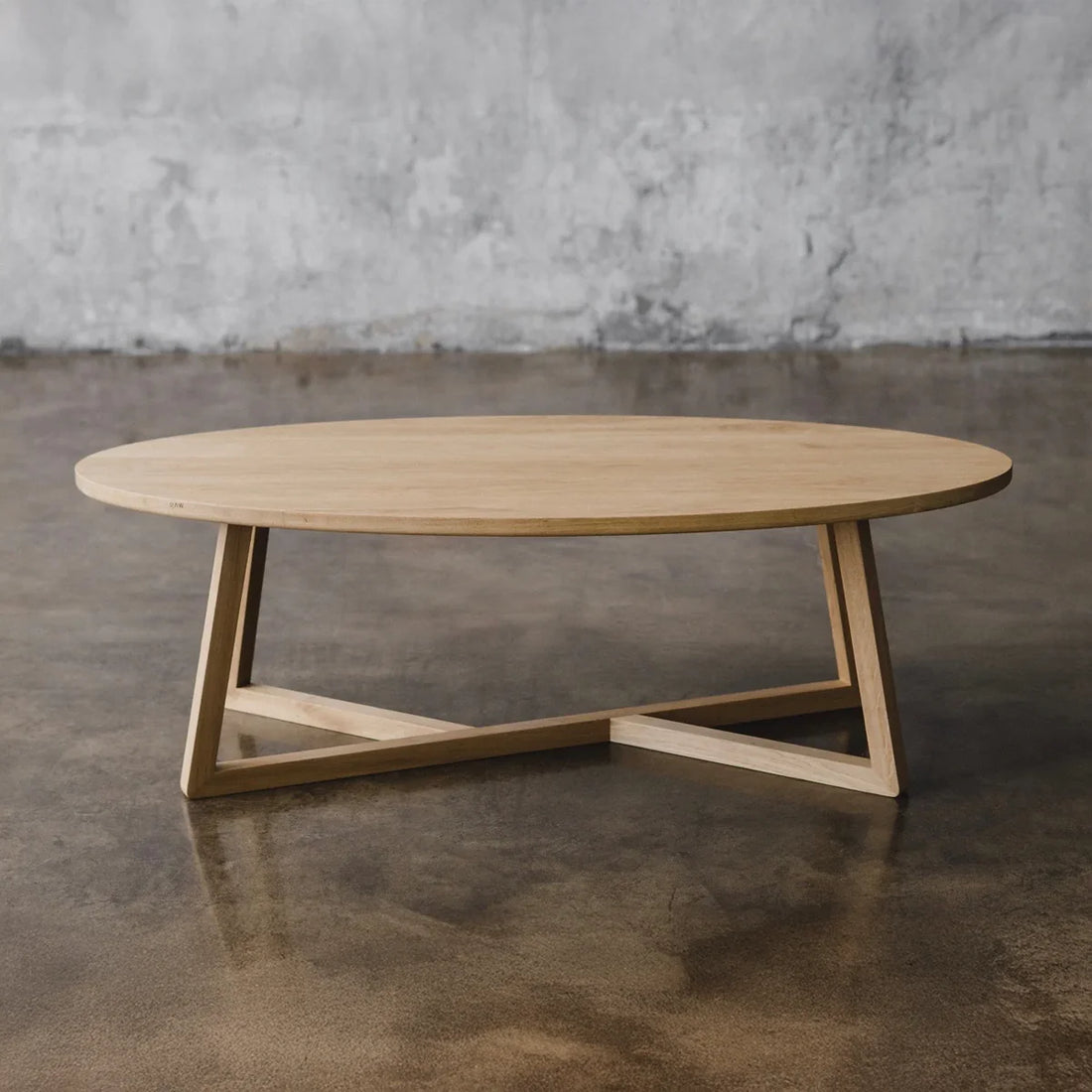 Nordic Orbit Round Oak Coffee Table