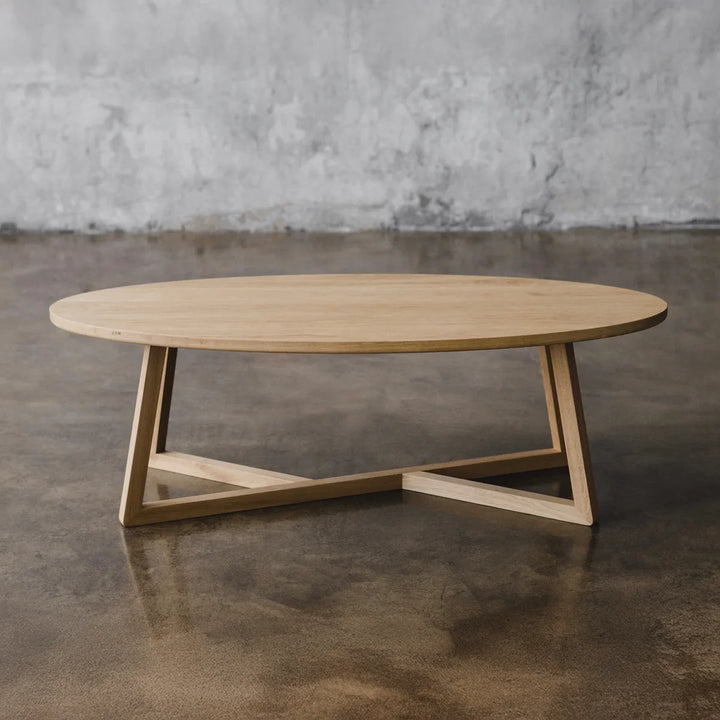 Nordic Orbit Round Oak Coffee Table