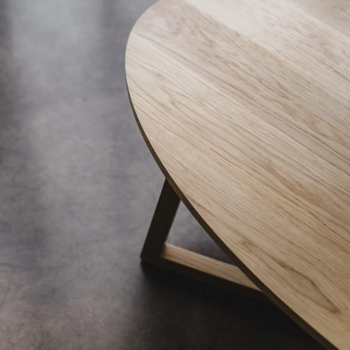 Nordic Orbit Round Oak Coffee Table
