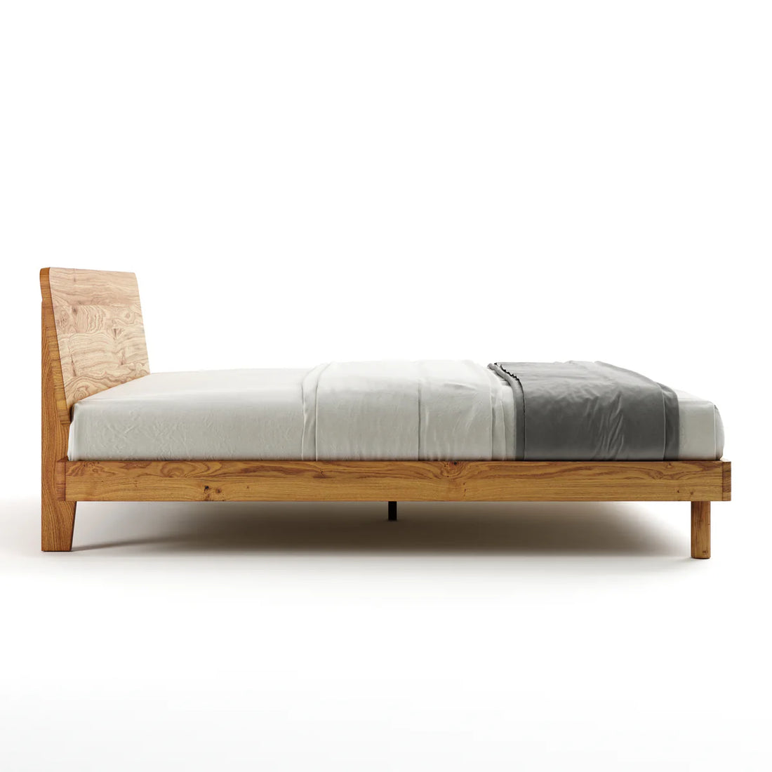 Pelican Solid Oak Platform Bed