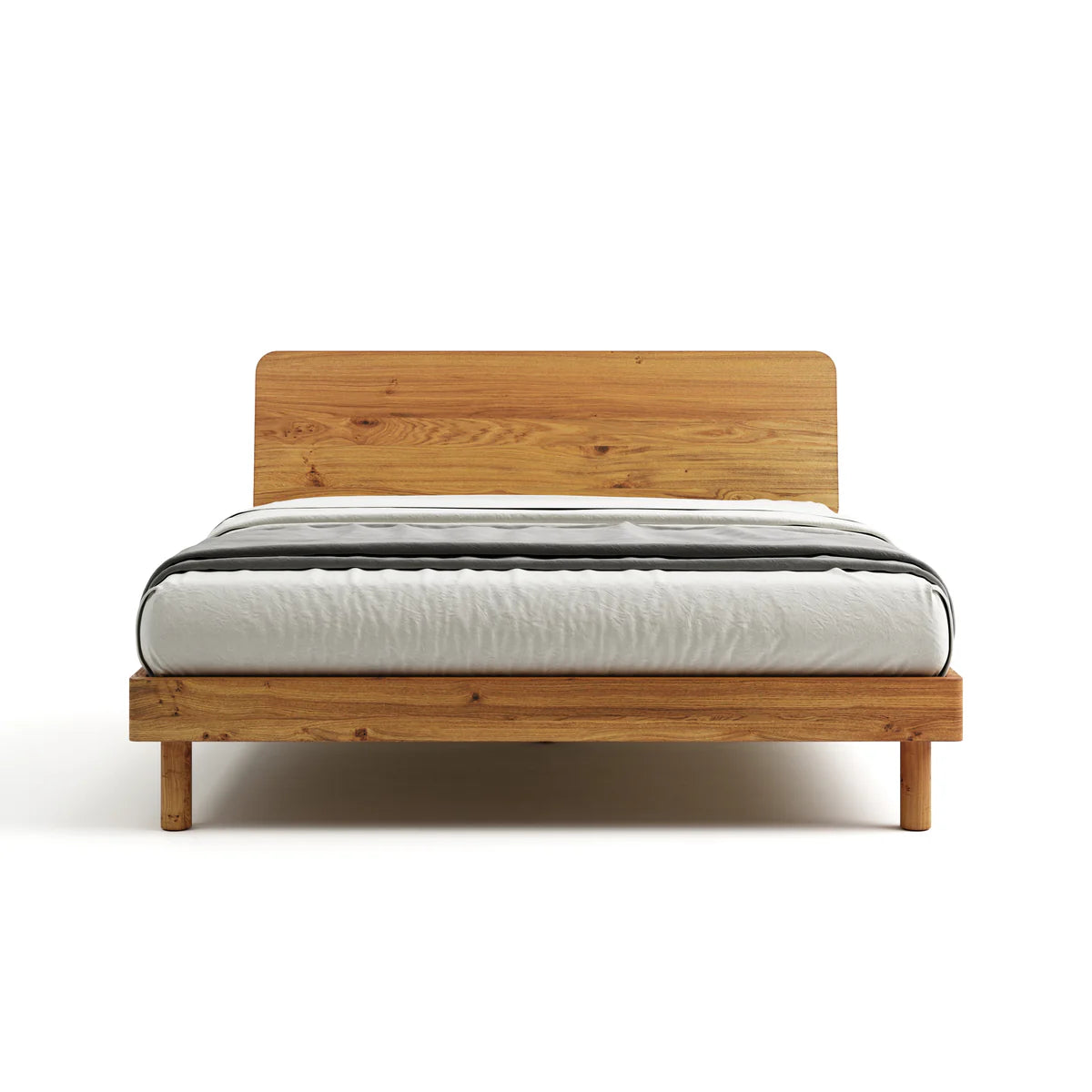 Pelican Solid Oak Platform Bed