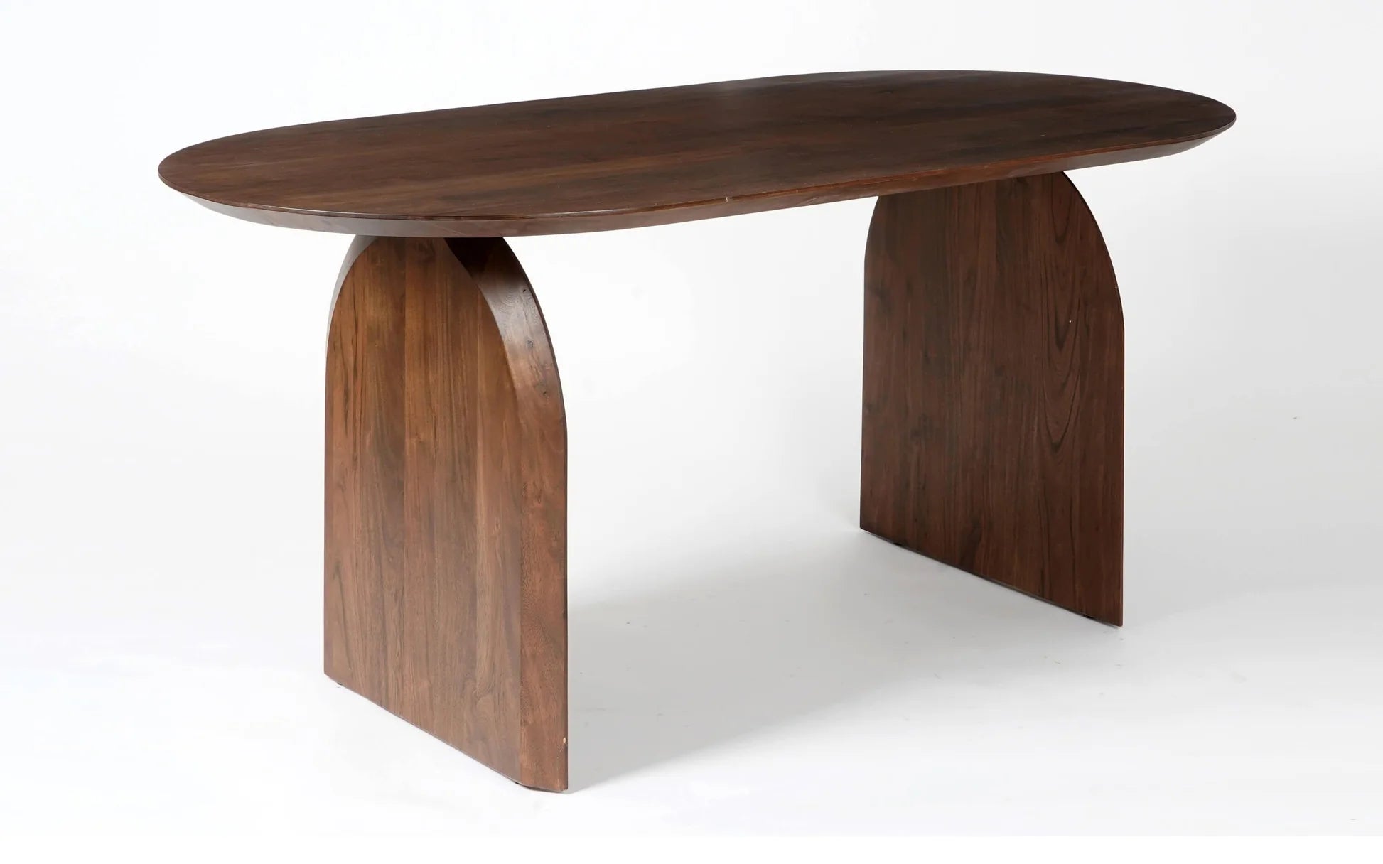 Arched Pedestal Oval Dining Table