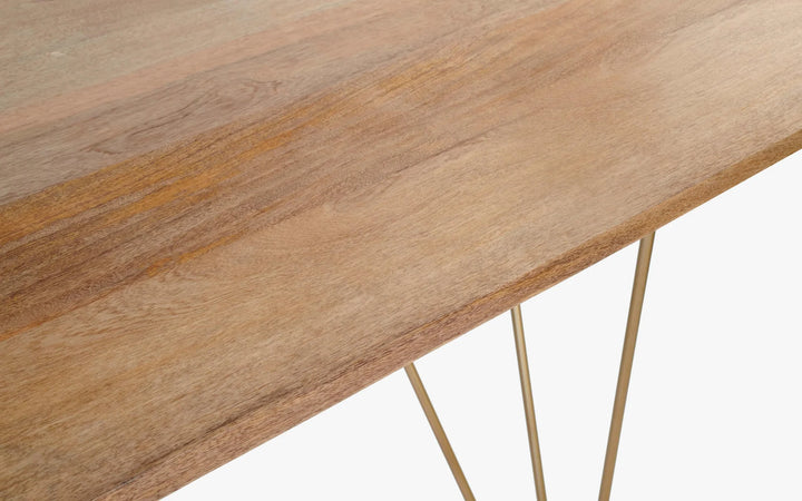 Art Deco Natural Wood Dining Table