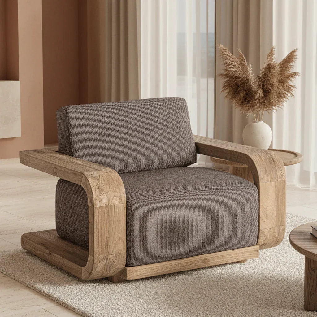 Nexus Solid Wood Lounge Chair