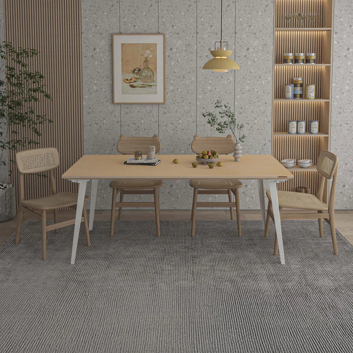 Nordic White Modern Dining Table