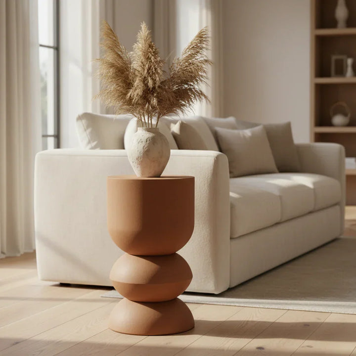 Terra Sculptural Accent Side Table