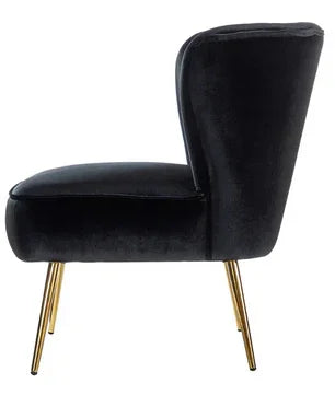 Velvet Crest Accent Lounge Chair