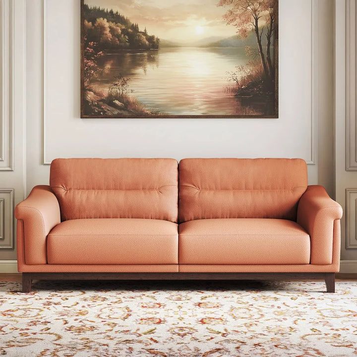 Serena Luxe 3-Seater Leather Sofa