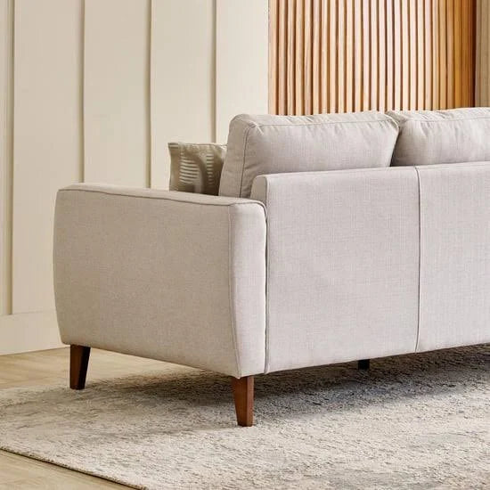 Aria Scandinavian 3-Seater Fabric Sofa