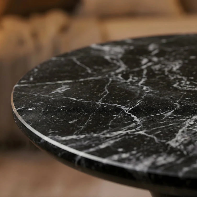 Obsidian Marble Side Table