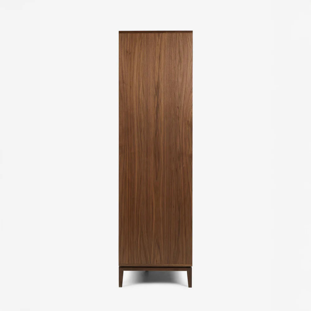 Modern Fluted Solid Wood 2 Door Wardrobe