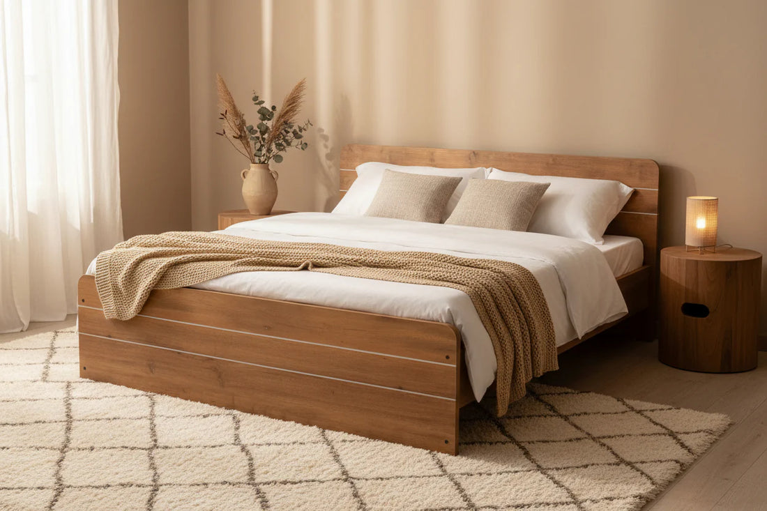 Nordic Haven Solid Wood Platform Bed